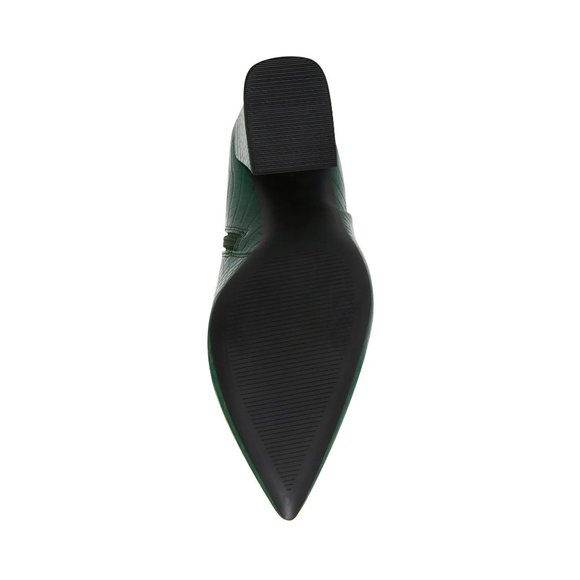 Madden Girl Cody Flared-Heel Dress Booties Green Croco - size 6M - Picture 3 of 3